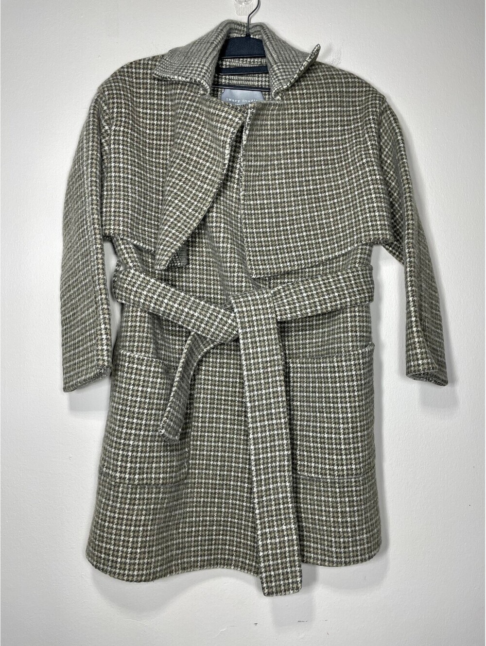 iMary Studio Houndstooth Wool Jacket Preppy Quiet Lux S